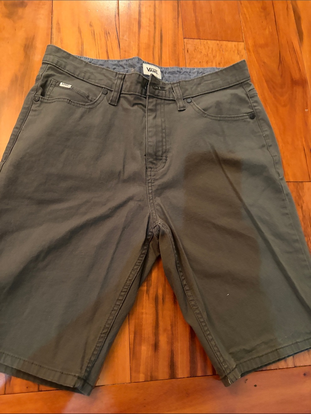 Vans Men's Gray Flat Front Shorts